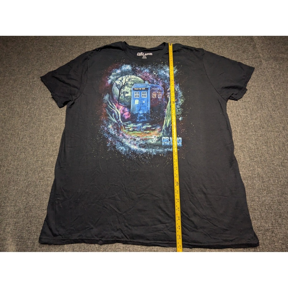 Dr. Who and The Daleks TARDIS Black Short Sleeve T-Shirt‎ Size XXL
